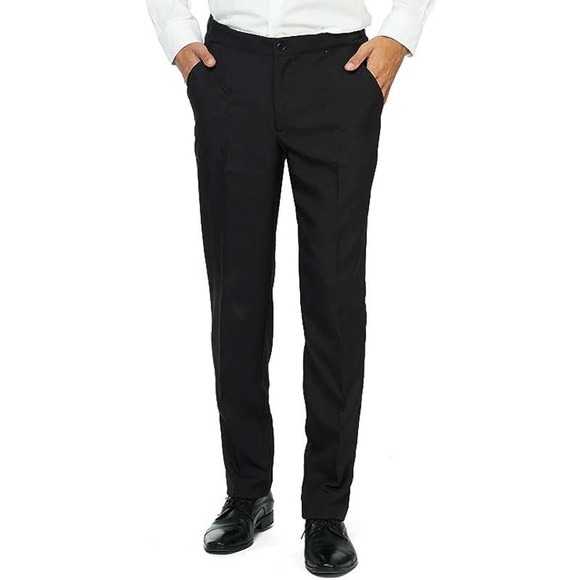 NWT- Unisex Black Suit pants, jacket & tie Mens Small-Woman MED/LG - Picture 4 of 10